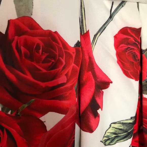 NEW Size Small White & Rose Dress - Picture 4 of 4